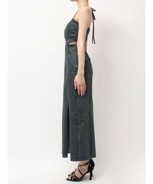 EATME（イートミー）の「サイドレースアップデニムワンピース（ワンピース・レディース・ブルー/ライトブルー・SMALL/MEDIUM）」の16枚目の写真