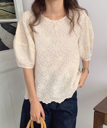 パフスリーブ」に該当するレディースのトップス（花柄