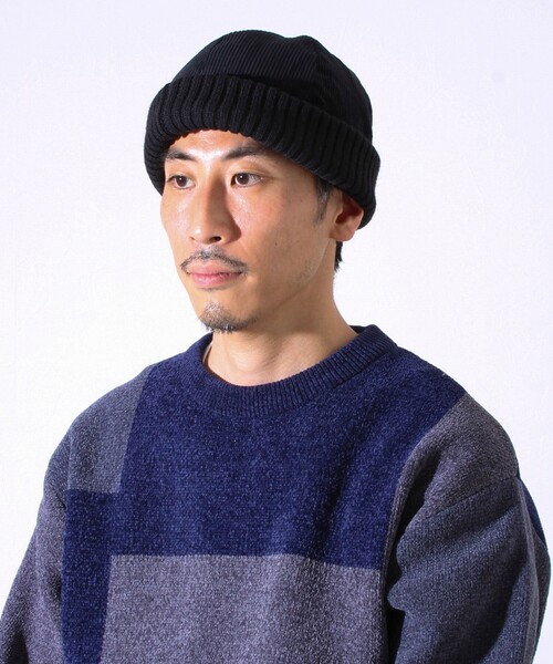 GLOSTER（グロスター）の「【GLOSTER/グロスター】コーデュロイ ロールワッチ ニット帽（ニットキャップ/ビーニー・メンズ・ブラック/グレー/ベージュ・FREE）」の9枚目の写真