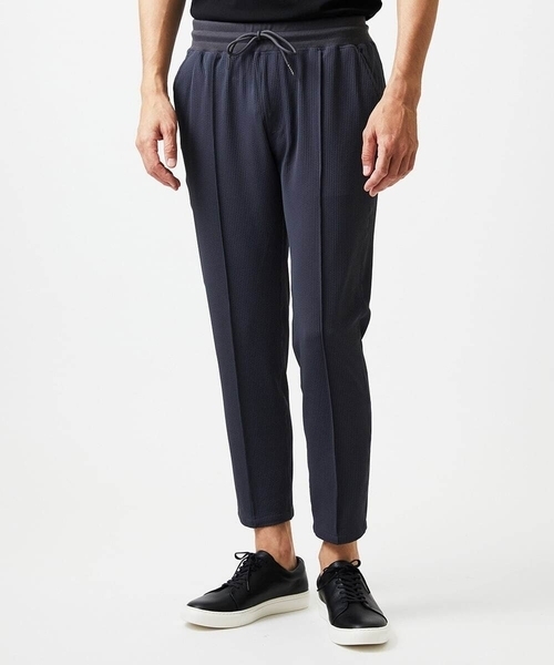 MICHEL KLEIN HOMME (ミッシェルクランオム)の「【セットアップ】SUPERGAコラボイージーパンツ(スラックス・メンズ・ブラック/ダークグレー・MEDIUM/LARGE/X-LARGE)」の3枚目の写真