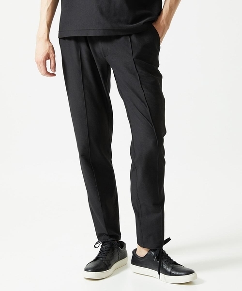 MICHEL KLEIN HOMME (ミッシェルクランオム)の「【セットアップ】SUPERGAコラボイージーパンツ(スラックス・メンズ・ブラック/ダークグレー・MEDIUM/LARGE/X-LARGE)」の11枚目の写真