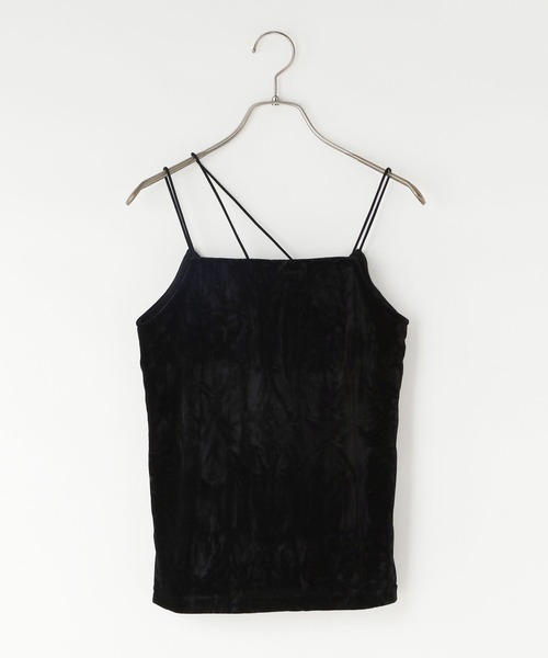 LOWRYS FARM(ローリーズファーム)の「ベロアカップキャミ 579414(キャミソール・レディース・ブラック/パープル/ブラウン/アイボリー・FREE)」の3枚目の写真