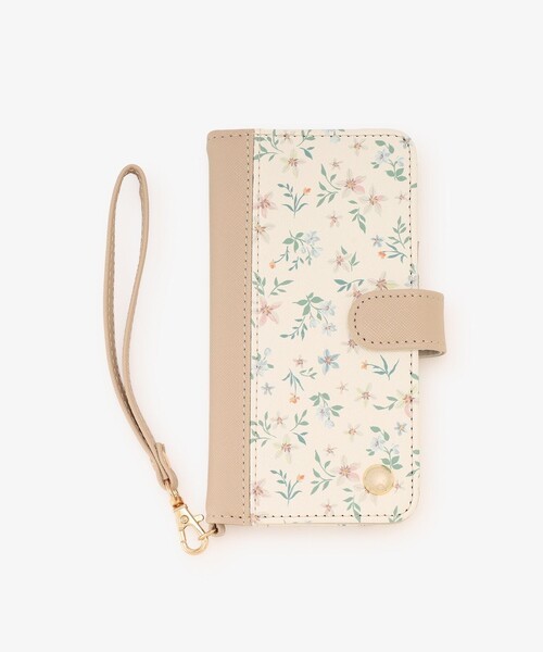 Afternoon Tea(アフタヌーンティー)の「フラワープリントiPhone15/14/13ケース(スマホケース/カバー・レディース・ネイビー/ベージュ・ONE SIZE)」の2枚目の写真