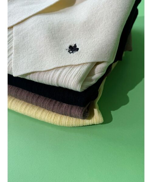 LAGUNAMOON(ラグナムーン)の「【POLO BCSコラボ】アシメカラーネックリブニットプルオーバー(ニット/セーター・レディース・ベージュ/アイボリー/ネイビー・FREE)」の19枚目の写真