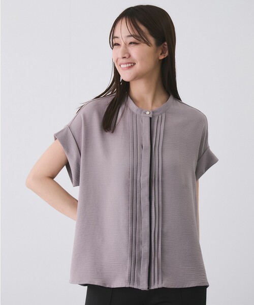 Jayro（ジャイロ）の「ピンタックブラウス（シャツ/ブラウス・レディース・ブラック/オフホワイト/グレー系その他・M）」の11枚目の写真