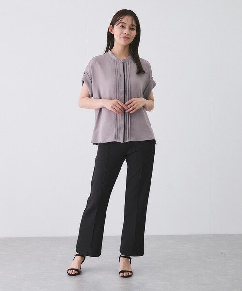 Jayro（ジャイロ）の「ピンタックブラウス（シャツ/ブラウス・レディース・ブラック/オフホワイト/グレー系その他・M）」の15枚目の写真