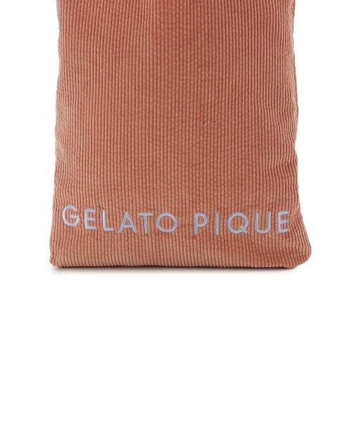 gelato pique(ジェラートピケ)の「コーデュロイトートバッグ(トートバッグ・レディース・ブルー/オフホワイト/オレンジ・F)」の13枚目の写真