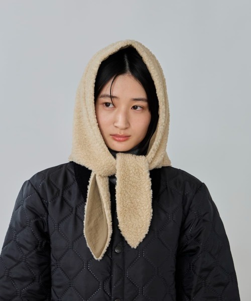 OVERRIDE(オーバーライド)の「OVERRIDE REP BOA HOOD REVERSIBLE / オーバーライド(ハット・メンズ・グレー/ネイビー/ベージュ・ONE SIZE)」の13枚目の写真