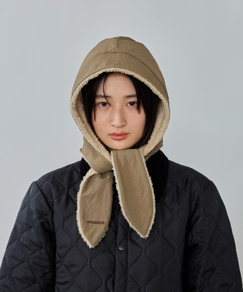 OVERRIDE(オーバーライド)の「OVERRIDE REP BOA HOOD REVERSIBLE / オーバーライド(ハット・メンズ・グレー/ネイビー/ベージュ・ONE SIZE)」の14枚目の写真