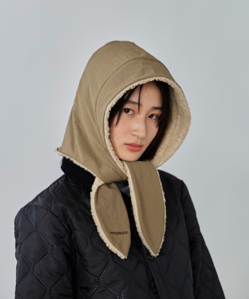 OVERRIDE(オーバーライド)の「OVERRIDE REP BOA HOOD REVERSIBLE / オーバーライド(ハット・メンズ・グレー/ネイビー/ベージュ・ONE SIZE)」の17枚目の写真