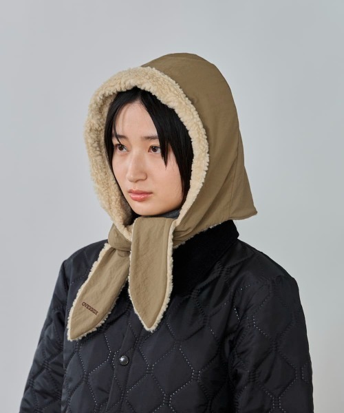 OVERRIDE(オーバーライド)の「OVERRIDE REP BOA HOOD REVERSIBLE / オーバーライド(ハット・メンズ・グレー/ネイビー/ベージュ・ONE SIZE)」の19枚目の写真