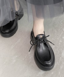 RANDA | モノグラムレースアップローファー(ローファー)