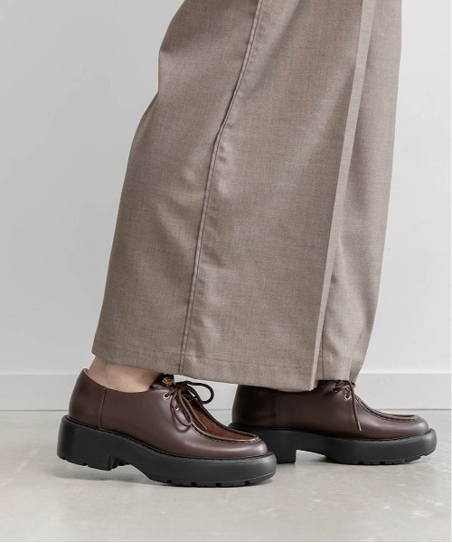 RANDA（ランダ）の「モノグラムレースアップローファー（ローファー・レディース・ブラック/ダークブラウン・S/M/L/LL）」の6枚目の写真