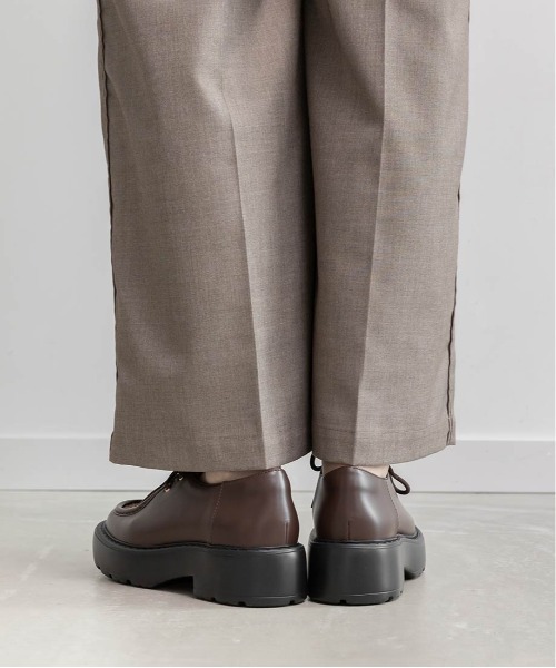 RANDA（ランダ）の「モノグラムレースアップローファー（ローファー・レディース・ブラック/ダークブラウン・S/M/L/LL）」の8枚目の写真