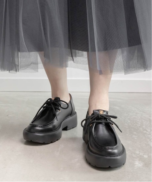 RANDA（ランダ）の「モノグラムレースアップローファー（ローファー・レディース・ブラック/ダークブラウン・S/M/L/LL）」の14枚目の写真