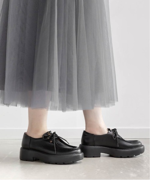 RANDA（ランダ）の「モノグラムレースアップローファー（ローファー・レディース・ブラック/ダークブラウン・S/M/L/LL）」の17枚目の写真