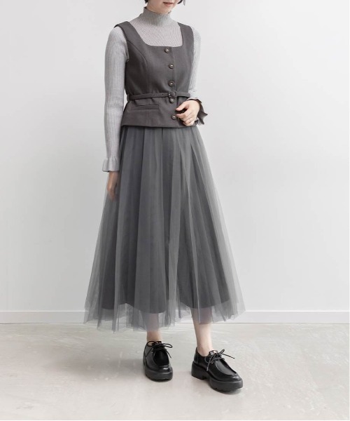 RANDA（ランダ）の「モノグラムレースアップローファー（ローファー・レディース・ブラック/ダークブラウン・S/M/L/LL）」の20枚目の写真