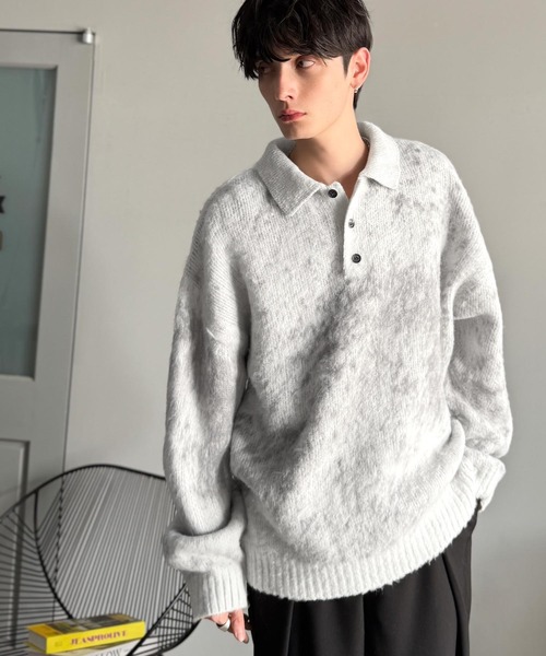 セール】「まるで毛布。」モヘアライクシャギー素材オーバーサイズ