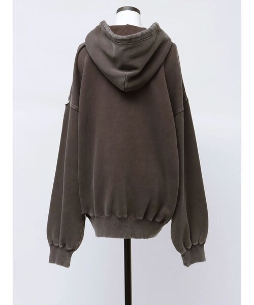 VEQUM(VEQUM)の「【VEQUM】CLUSH LOOSE WIDE HOODIE(パーカー・レディース・グリーン/ブラウン・FREE)」の9枚目の写真