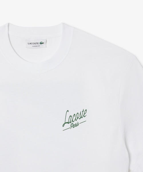 LACOSTE（ラコステ）の「ラコステパリバックプリントTシャツ（Tシャツ/カットソー・メンズ・ホワイト/グリーン・3/2/5/4）」の10枚目の写真