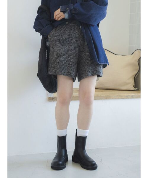 Ungrid（アングリッド）の「カラーネップニットハーフパンツ（その他パンツ・レディース・ブラウン/チャコールグレー・FREE）」の6枚目の写真