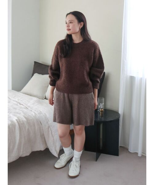 Ungrid（アングリッド）の「カラーネップニットハーフパンツ（その他パンツ・レディース・ブラウン/チャコールグレー・FREE）」の20枚目の写真