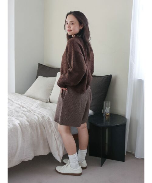 Ungrid（アングリッド）の「カラーネップニットハーフパンツ（その他パンツ・レディース・ブラウン/チャコールグレー・FREE）」の21枚目の写真