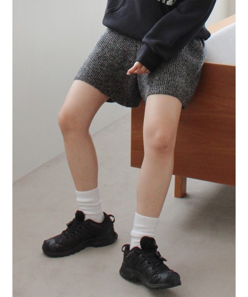 カラーネップニットハーフパンツ（その他パンツ）｜Ungrid（アン