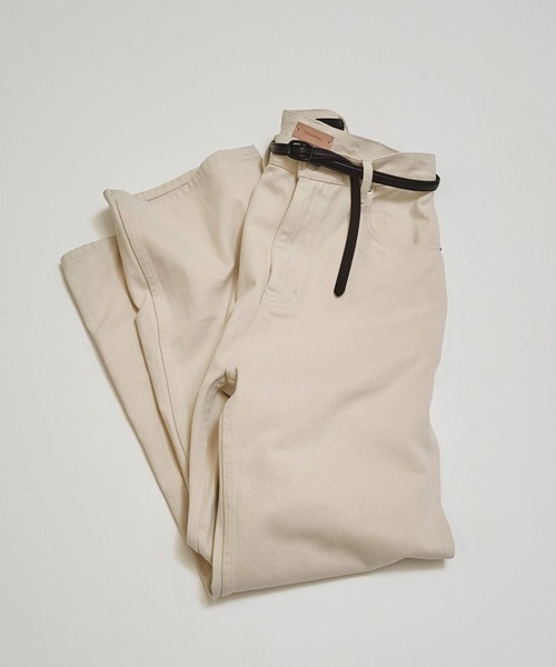 TODAYFUL(トゥデイフル)の「【TODAYFUL/トゥデイフル】Cary's Denim/デニムパンツ(デニムパンツ・レディース・ブラウン/ホワイト・23/25/24)」の9枚目の写真