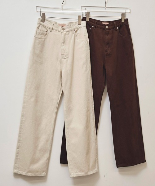 TODAYFUL(トゥデイフル)の「【TODAYFUL/トゥデイフル】Cary's Denim/デニムパンツ(デニムパンツ・レディース・ブラウン/ホワイト・23/25/24)」の16枚目の写真