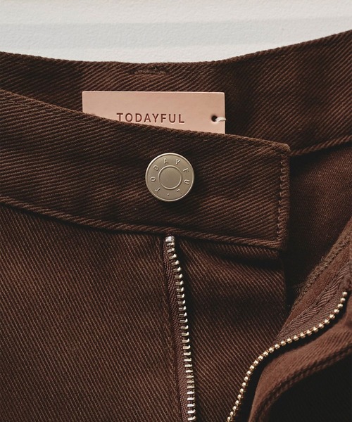 TODAYFUL(トゥデイフル)の「【TODAYFUL/トゥデイフル】Cary's Denim/デニムパンツ(デニムパンツ・レディース・ブラウン/ホワイト・23/25/24)」の13枚目の写真
