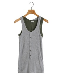 INSCRIRE タンクトップ グレー/アイボリー 1枚は押さえておきたい “INSCRIRE”のタンクトップ – AMAN ONLINE STORE