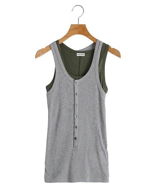INSCRIRE / アンスクリア：【レディース】Natural Mix Rib Layered T/T