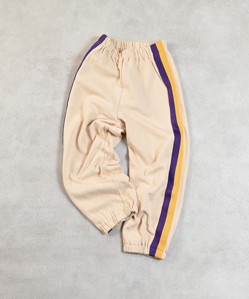 MARKEY'S(マーキーズ)の「カラーテープスウェットパンツ(スウェットパンツ・キッズ・オフホワイト/オレンジ/モスグリーン/杢グレー・100/130/120/95/90/80/110/150/140)」の12枚目の写真