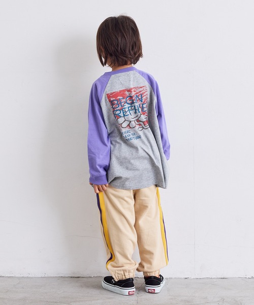 MARKEY'S(マーキーズ)の「カラーテープスウェットパンツ(スウェットパンツ・キッズ・オフホワイト/オレンジ/モスグリーン/杢グレー・100/130/120/95/90/80/110/150/140)」の15枚目の写真