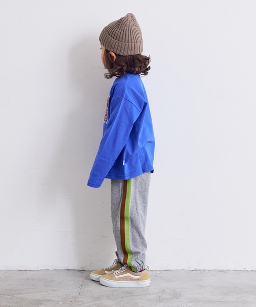 MARKEY'S(マーキーズ)の「カラーテープスウェットパンツ(スウェットパンツ・キッズ・オフホワイト/オレンジ/モスグリーン/杢グレー・100/130/120/95/90/80/110/150/140)」の19枚目の写真