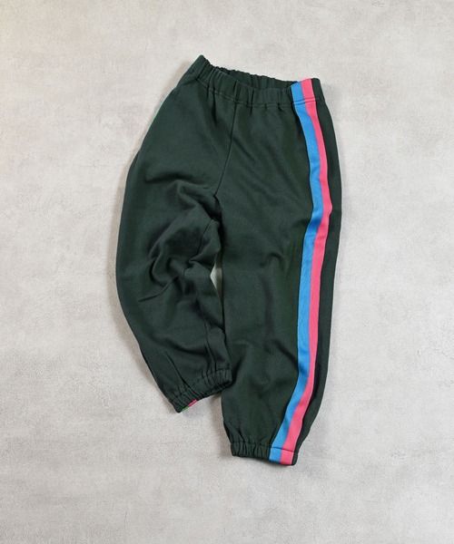 MARKEY'S(マーキーズ)の「カラーテープスウェットパンツ(スウェットパンツ・キッズ・オフホワイト/オレンジ/モスグリーン/杢グレー・100/130/120/95/90/80/110/150/140)」の7枚目の写真