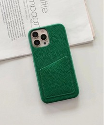 Burner(バーナー)の【OKUOKU 0909】レザーライク  ポケット付き  iPhoneケース oku-iphonecase-675844064335-7(スマホケース/カバー)