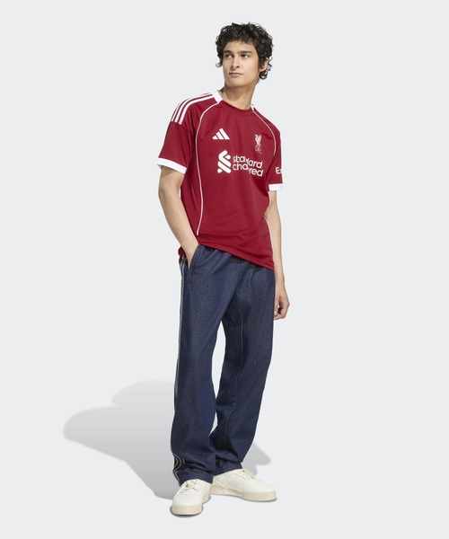 リバプール adidas シャツ 黒 リバプール アディダス プレマッチ シャツ - ブラック