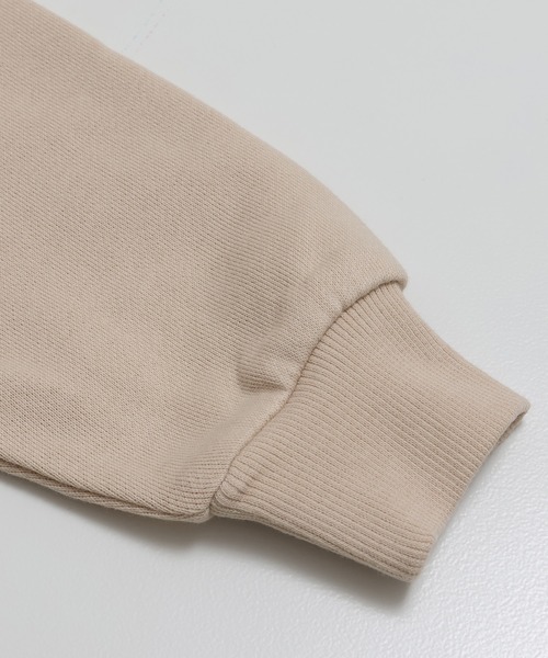 JAM & LINK(ジャムアンドリンク)の「〈キャスパー〉裏毛トレーナー(スウェット・キッズ・チャコールグレー/クリーム・100/110/120/130/140/150/160)」の8枚目の写真