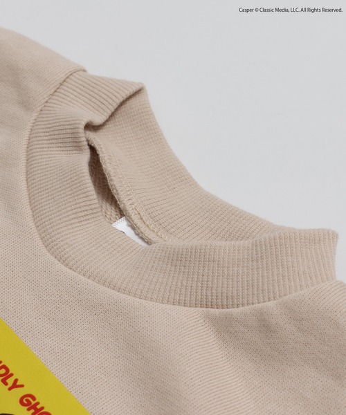 JAM & LINK(ジャムアンドリンク)の「〈キャスパー〉裏毛トレーナー(スウェット・キッズ・チャコールグレー/クリーム・100/110/120/130/140/150/160)」の18枚目の写真