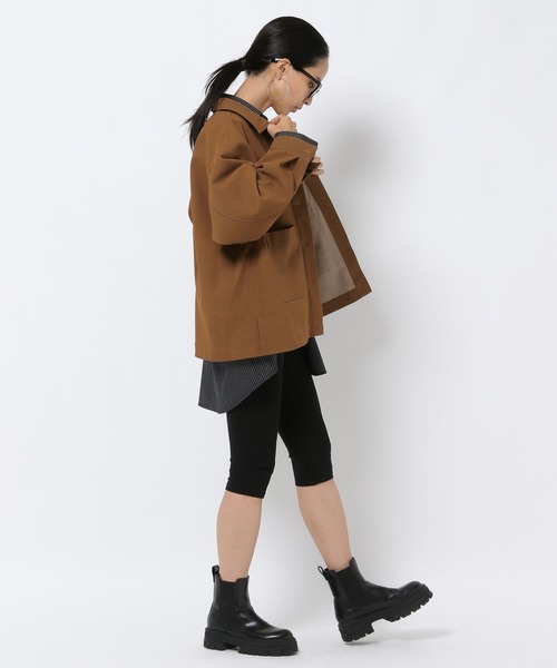 HEREIAM（ヘレイアム）の「【HEREIAM】選べる2素材！レザーカバーオール（その他アウター・レディース・ブラック/キャメル・FREE）」の17枚目の写真