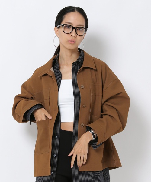 HEREIAM（ヘレイアム）の「【HEREIAM】選べる2素材！レザーカバーオール（その他アウター・レディース・ブラック/キャメル・FREE）」の20枚目の写真