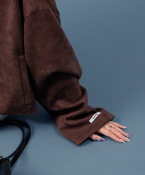 mystic（ミスティック）の「【3カラー展開！】フェイクスウェードショートブルゾン（ブルゾン・レディース・ベージュ/ブラウン/オリーブ・FREE）」の9枚目の写真