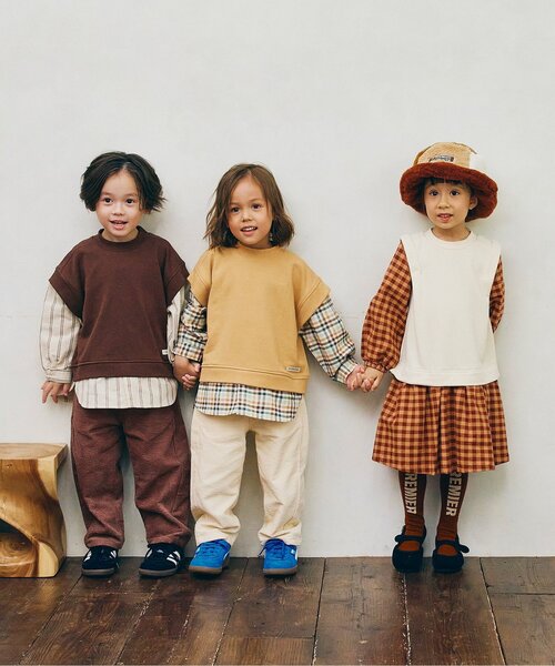 p.premier(ピードットプルミエ)の「フロントロゴデザインカラフルタイツ(タイツ/ストッキング・キッズ・オレンジ/オフホワイト/ブラウン/グリーン/ピンク/レッド・90/100/110/120/80/140)」の9枚目の写真