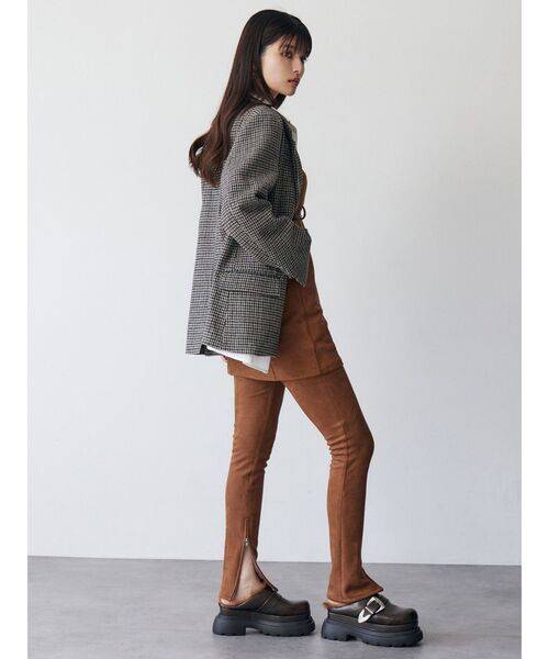 MURUA（ムルーア）の「カラーアタッチメントジャケット（テーラードジャケット・レディース・その他1/グレー・FREE）」の3枚目の写真