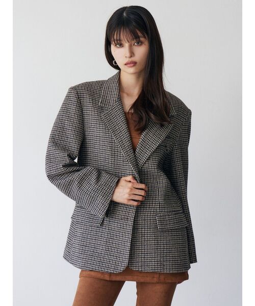 MURUA（ムルーア）の「カラーアタッチメントジャケット（テーラードジャケット・レディース・その他1/グレー・FREE）」の5枚目の写真