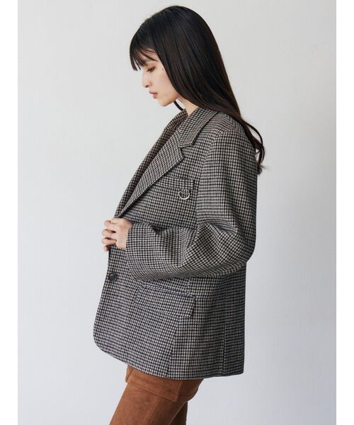 MURUA（ムルーア）の「カラーアタッチメントジャケット（テーラードジャケット・レディース・その他1/グレー・FREE）」の6枚目の写真