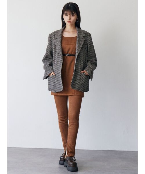 MURUA（ムルーア）の「カラーアタッチメントジャケット（テーラードジャケット・レディース・その他1/グレー・FREE）」の7枚目の写真