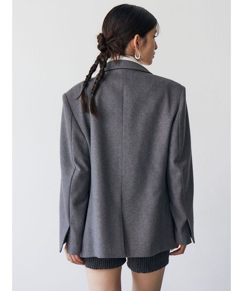 MURUA（ムルーア）の「カラーアタッチメントジャケット（テーラードジャケット・レディース・その他1/グレー・FREE）」の10枚目の写真